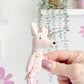 Baby Mouse Doll, Tiny Mouse, Mouse Family, Pink Floral mouse