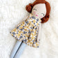 Heirloom Doll, Handmade Doll, Dress Up Doll, Yarn Haired Doll