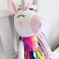 Unicorn Doll, Unicorn Fabric Doll, Textile Unicorn