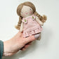 Mini Girl Doll, Girl Doll, Blonde Hair Doll, Dollhouse Doll