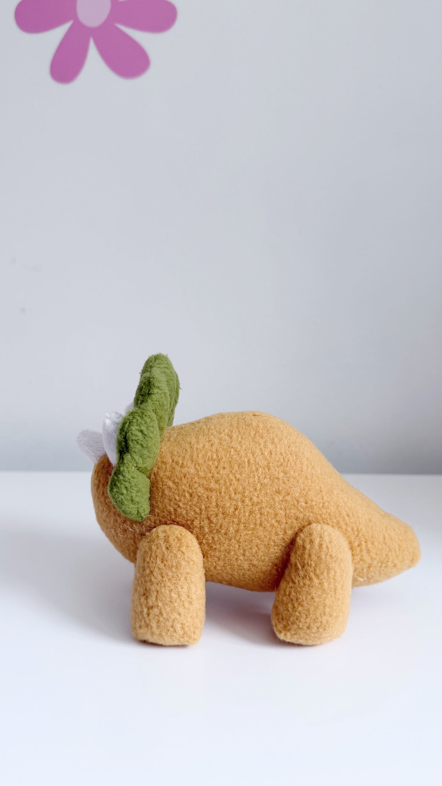 Triceratops Plushie, Yellow Triceratop