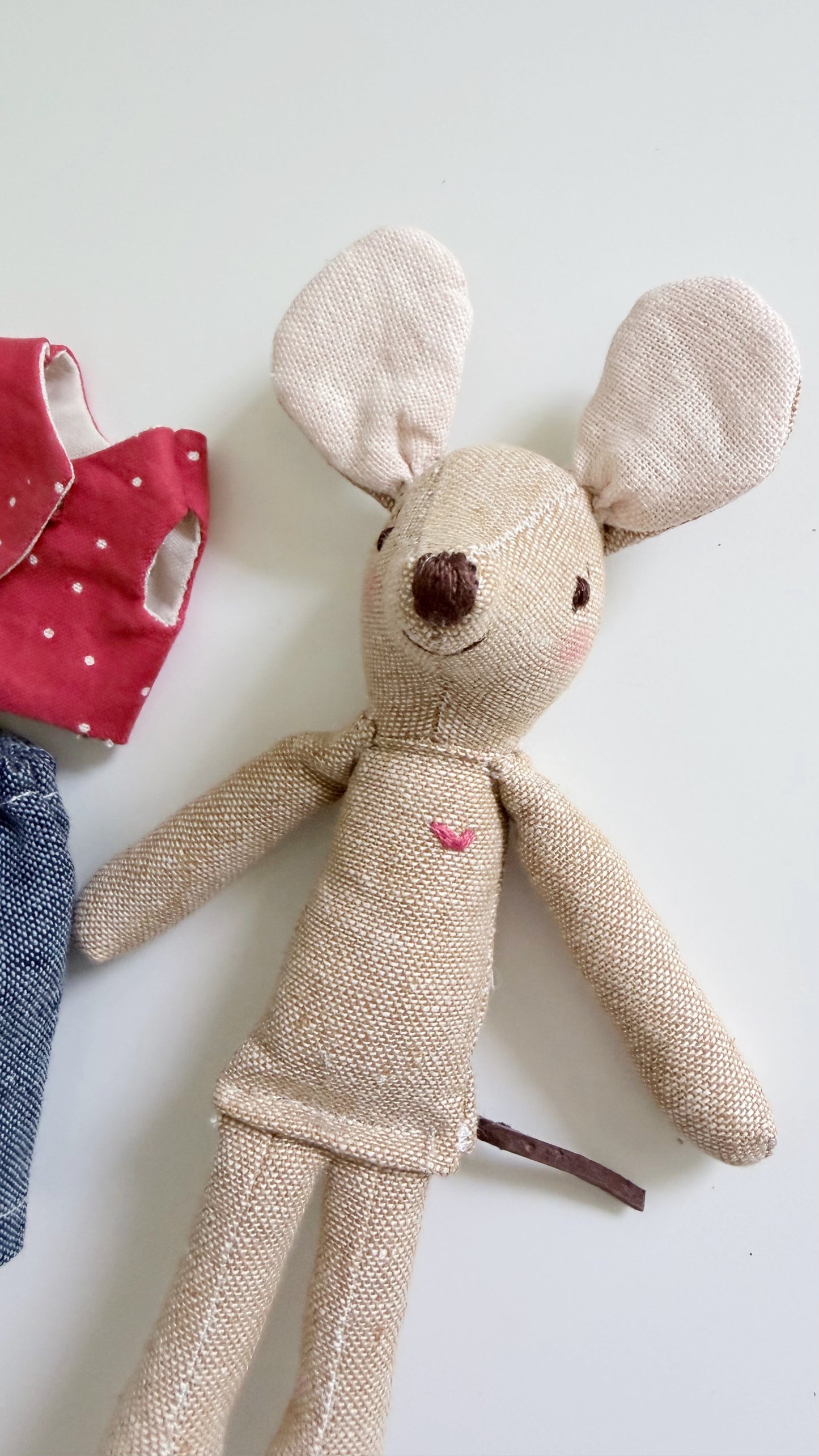 Red Pocket Mouse, Mouse Doll,  Mouse Doll