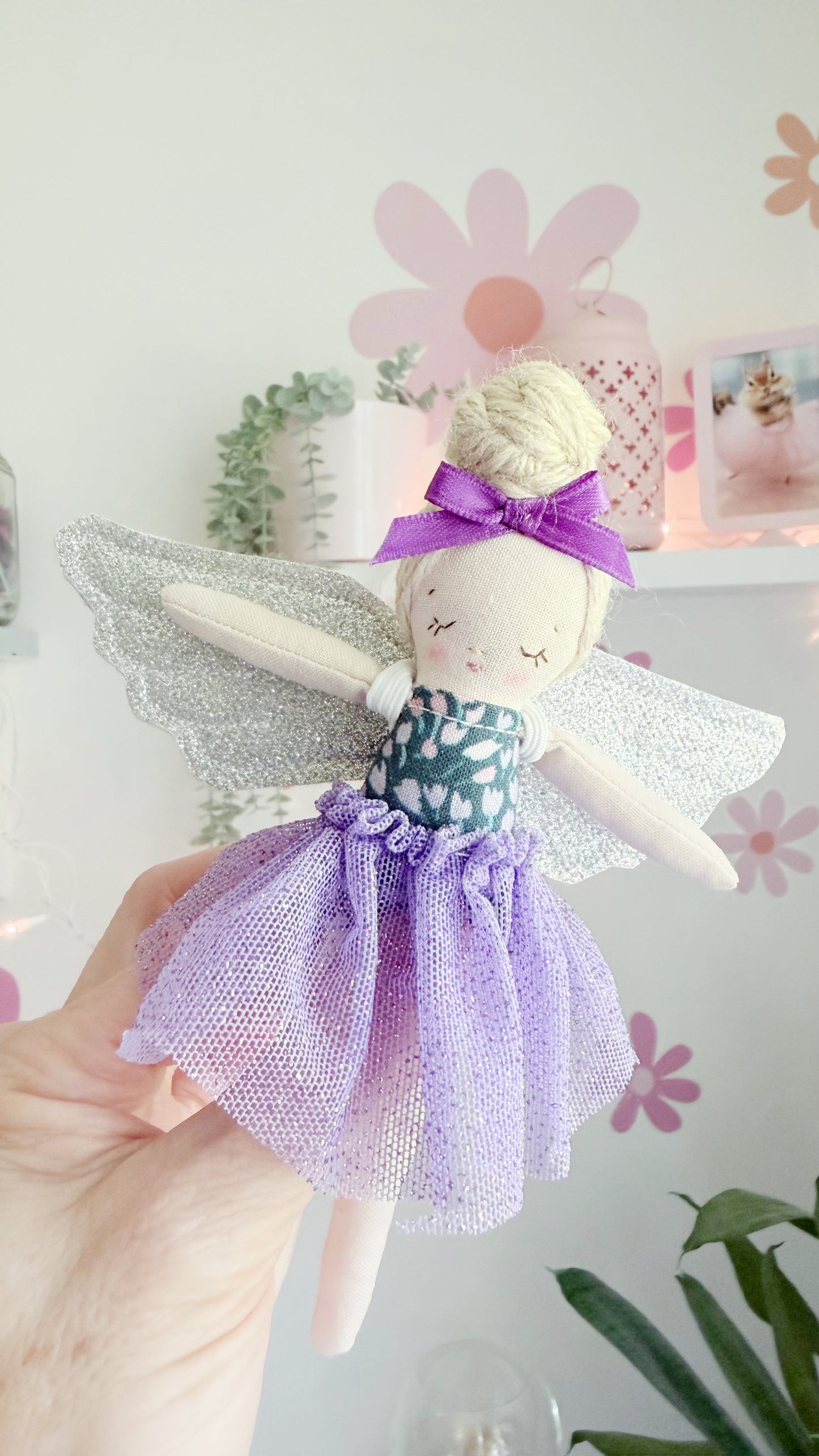 Purple Fairy Doll, Pocket Doll, Fairies