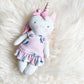 Mini Unicorn Doll, Unicorn Doll, Dollhouse Doll