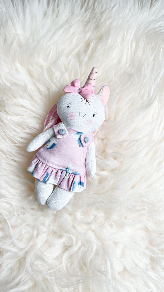 Mini Unicorn Doll, Unicorn Doll, Dollhouse Doll