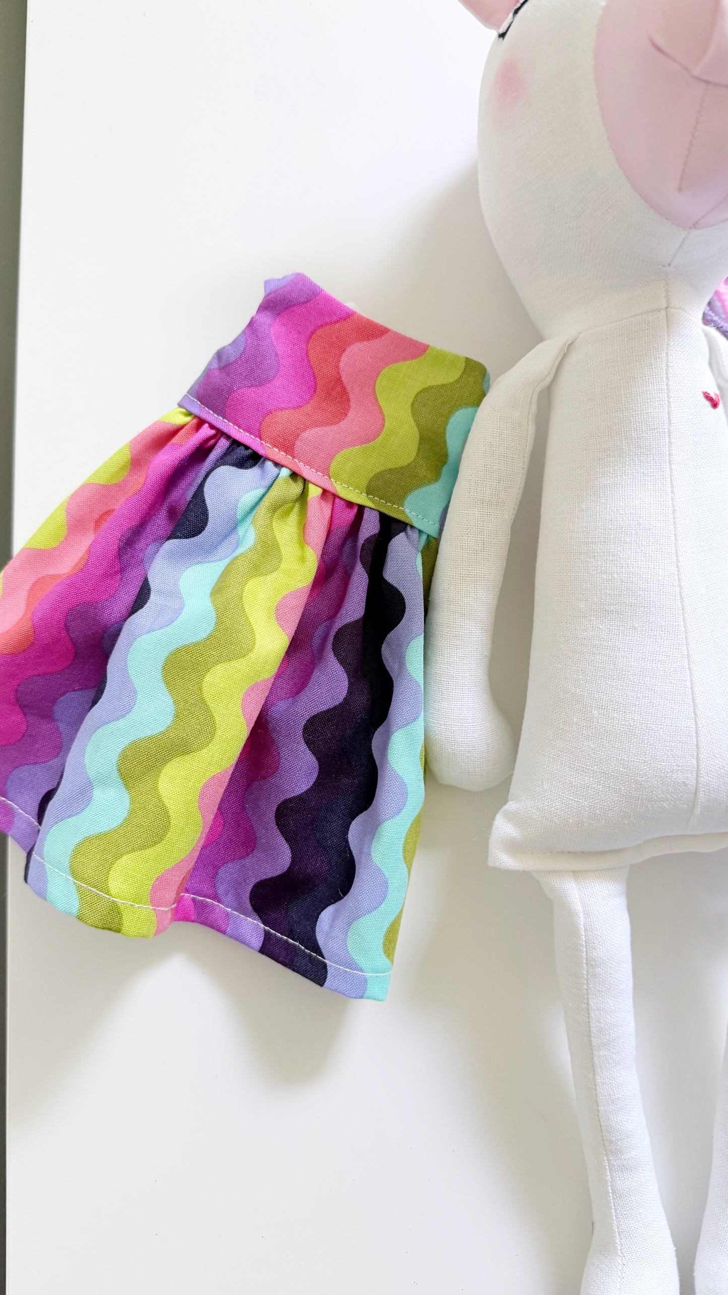 Unicorn Doll, Unicorn Fabric Doll, Textile Unicorn