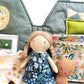 Travel Dollhouse, Portable Doll House, Fabric Dollhouse, Quiet Book