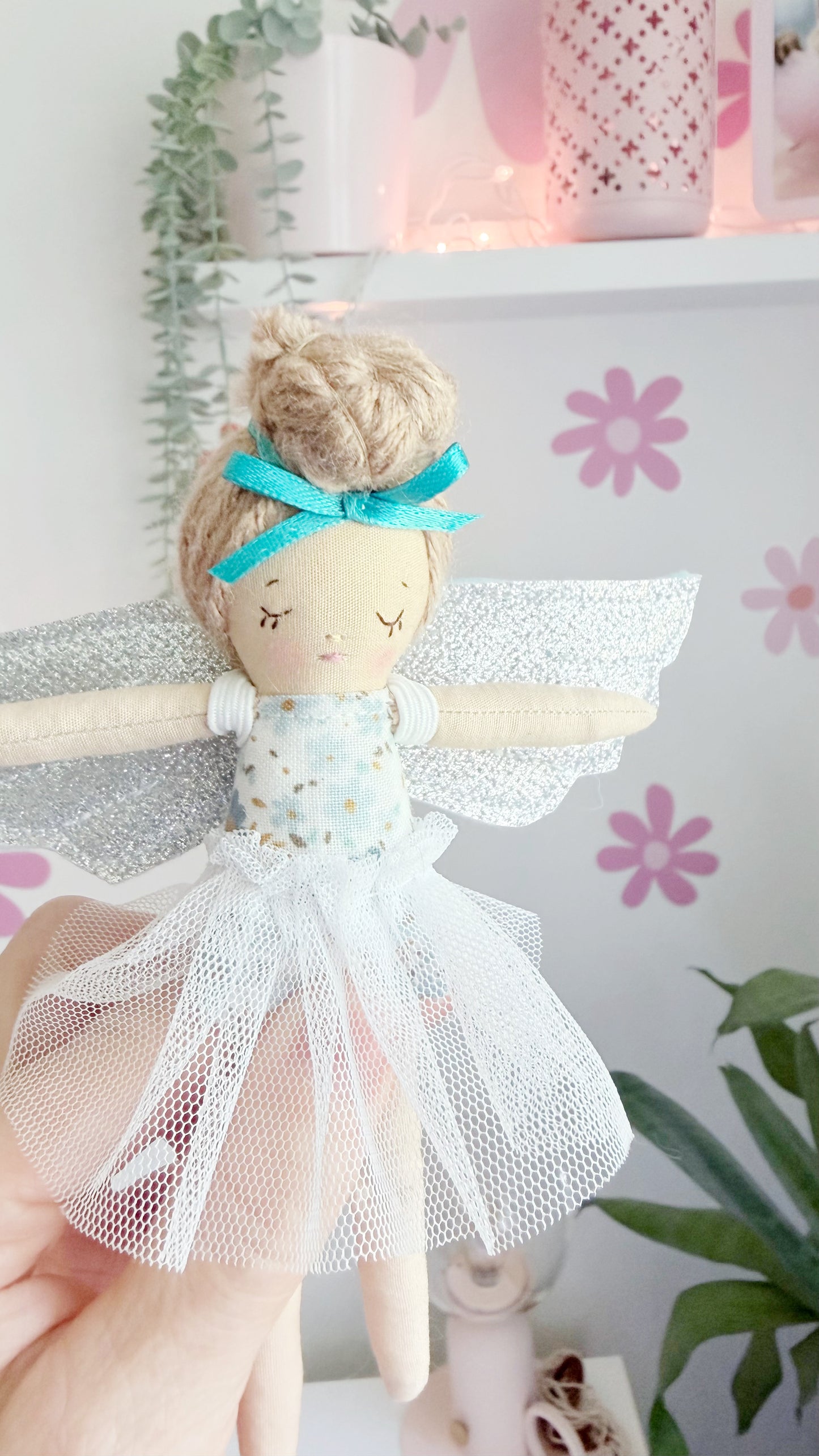 Teal Fairy Doll, Pocket Doll, Fairies