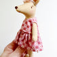 Pink Dress Pocket Mouse, Mouse Doll,  Mouse Doll