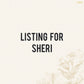 Listing for Sheri