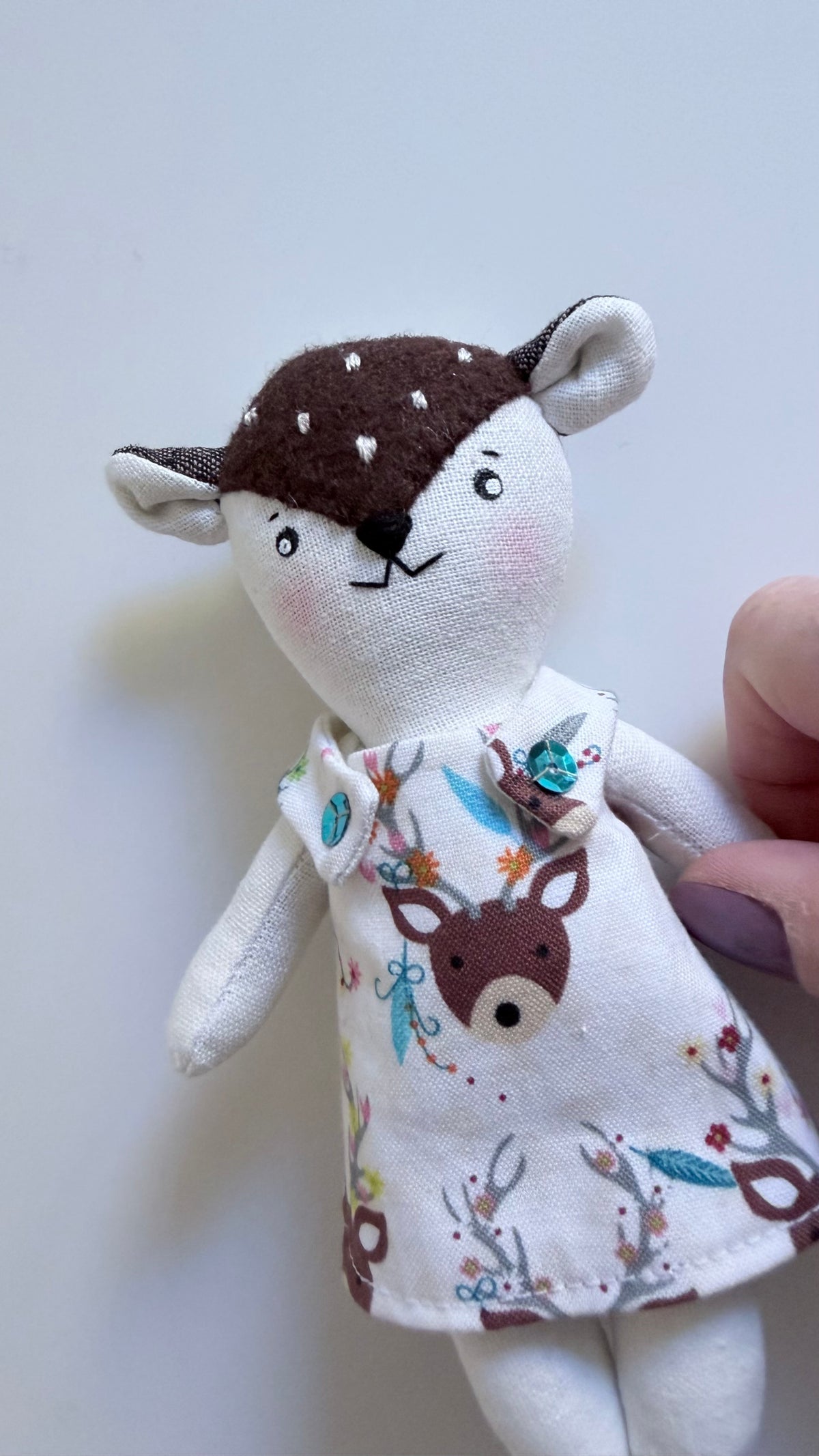 Deer Doll, Pocket Deer, Animal Doll, Pocket Animal