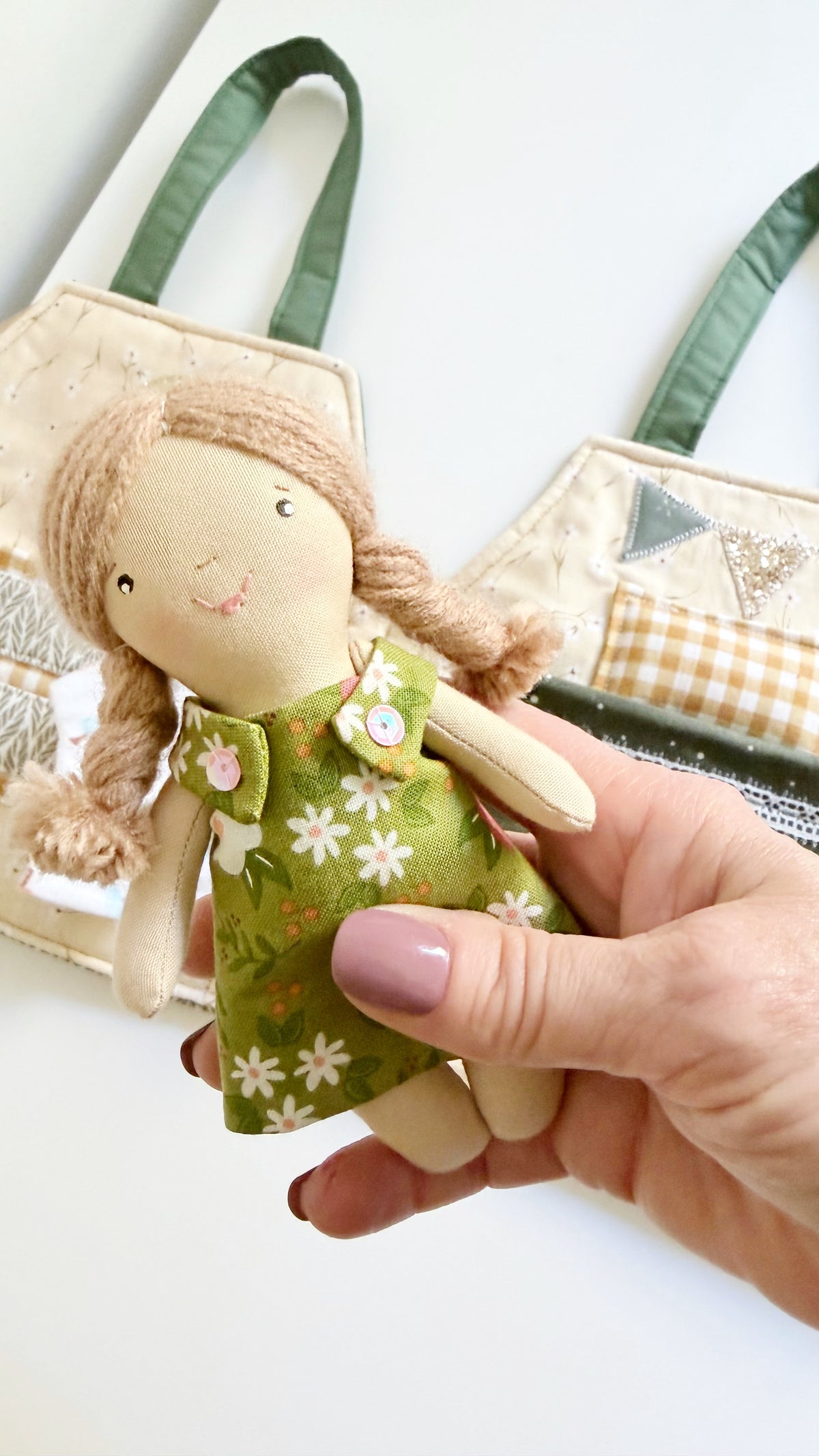 Travel Dollhouse, Portable Doll House, Fabric Dollhouse, Quiet Book