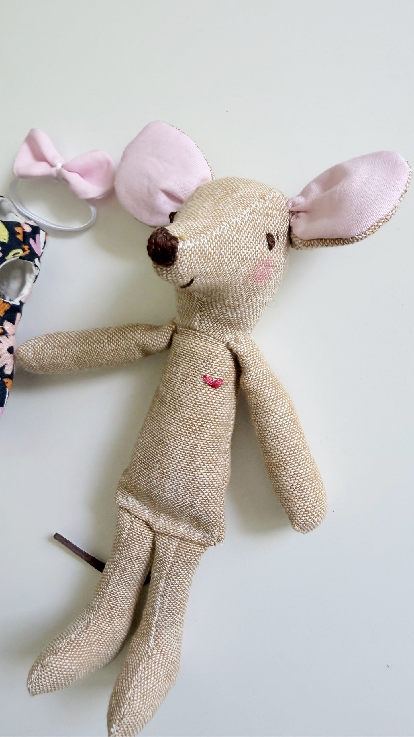 Floral Pocket Mouse, Mouse Doll,  Mouse Doll