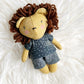 Mini Lion Doll, Lion Doll, Dollhouse Doll