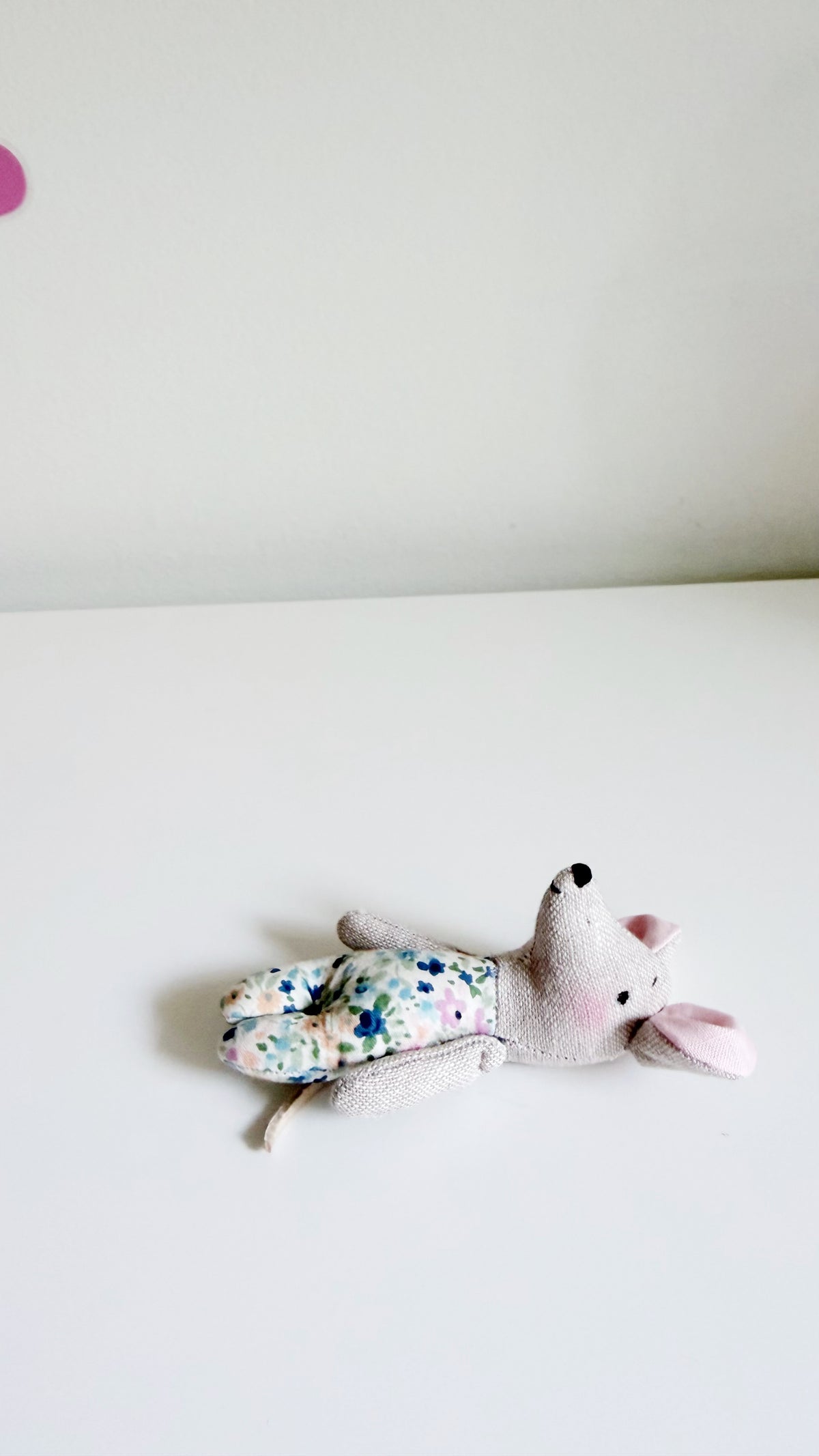 Baby Mouse Doll, Tiny Mouse, Mouse Family, Pink Floral mouse, Brown mouse, Green floral mouse
