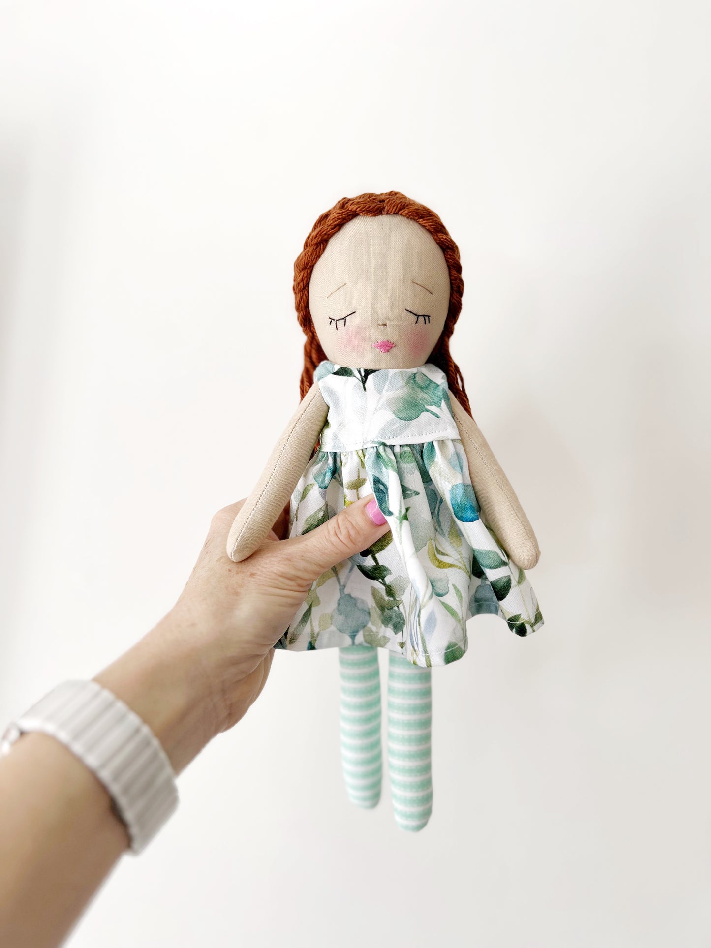 Heirloom Doll, Handmade Doll, Dress Up Doll, Yarn Haired Doll
