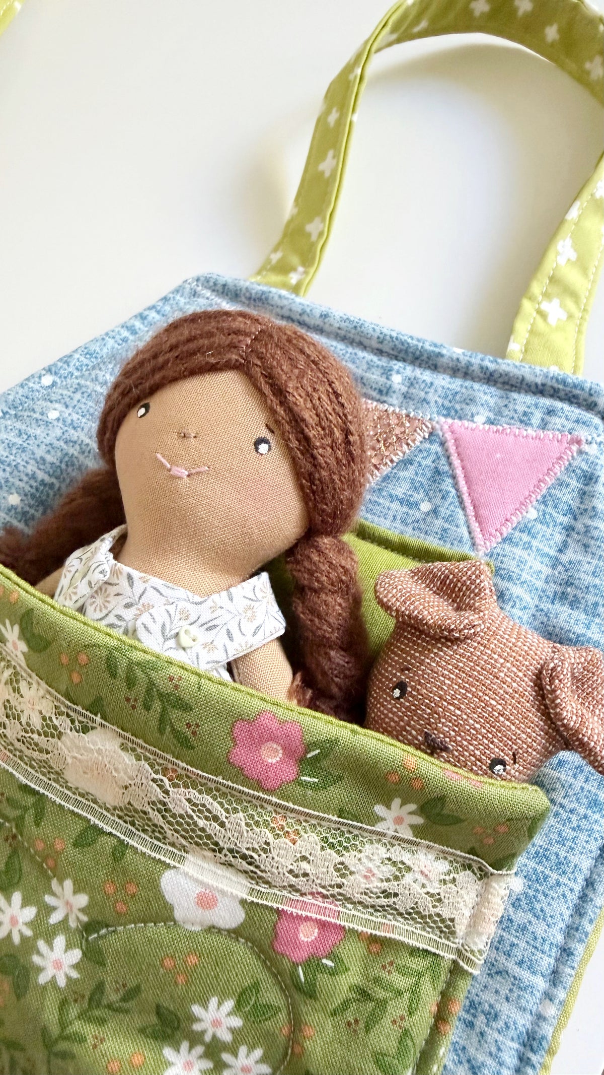Travel Dollhouse, Portable Doll House, Fabric Dollhouse, Quiet Book
