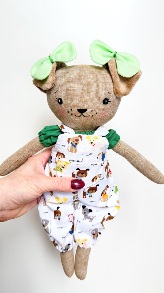 Dog Doll, puppy doll, dress up doll