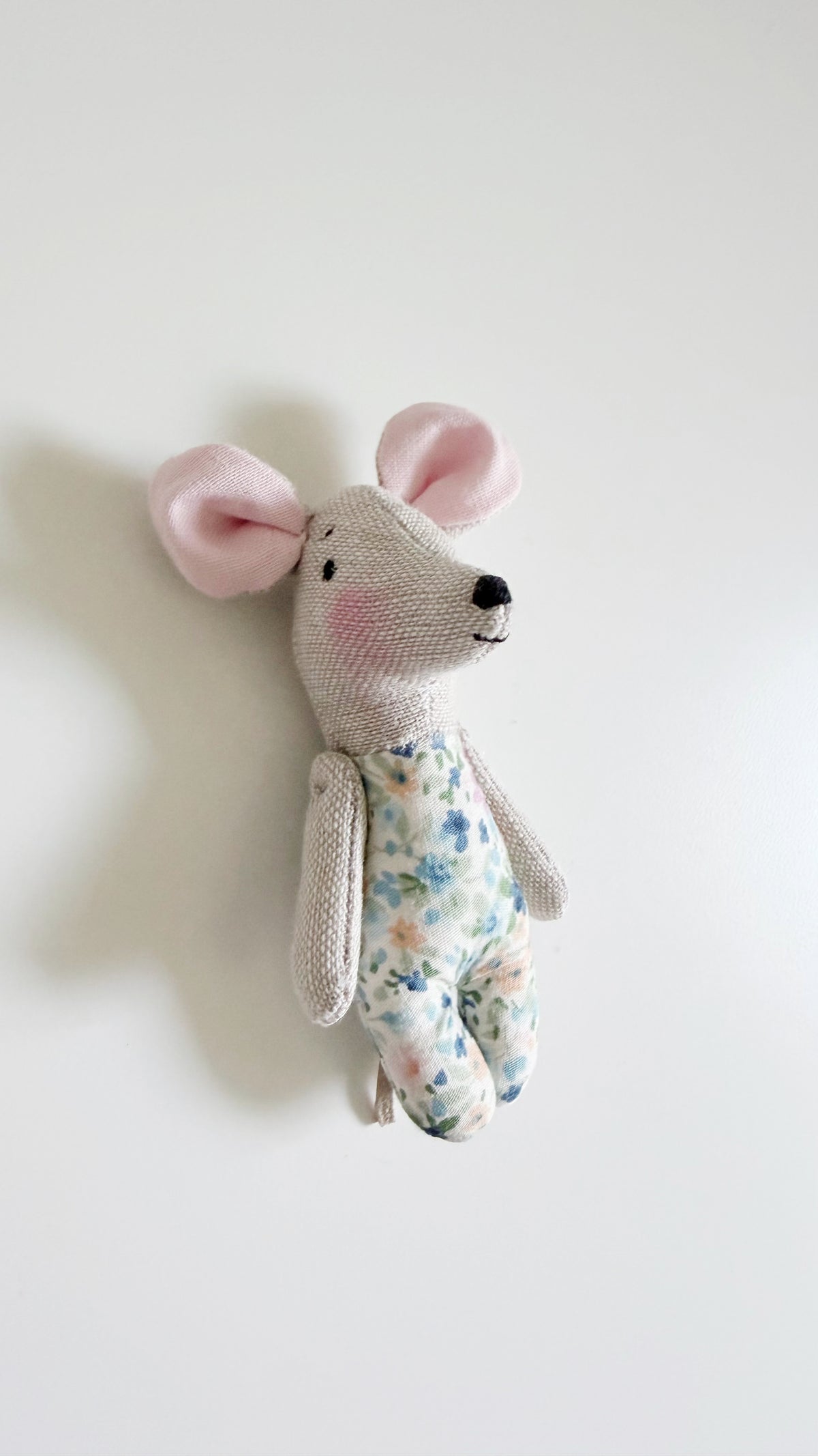 Baby Mouse Doll, Tiny Mouse, Mouse Family, Pink Floral mouse, Brown mouse, Green floral mouse