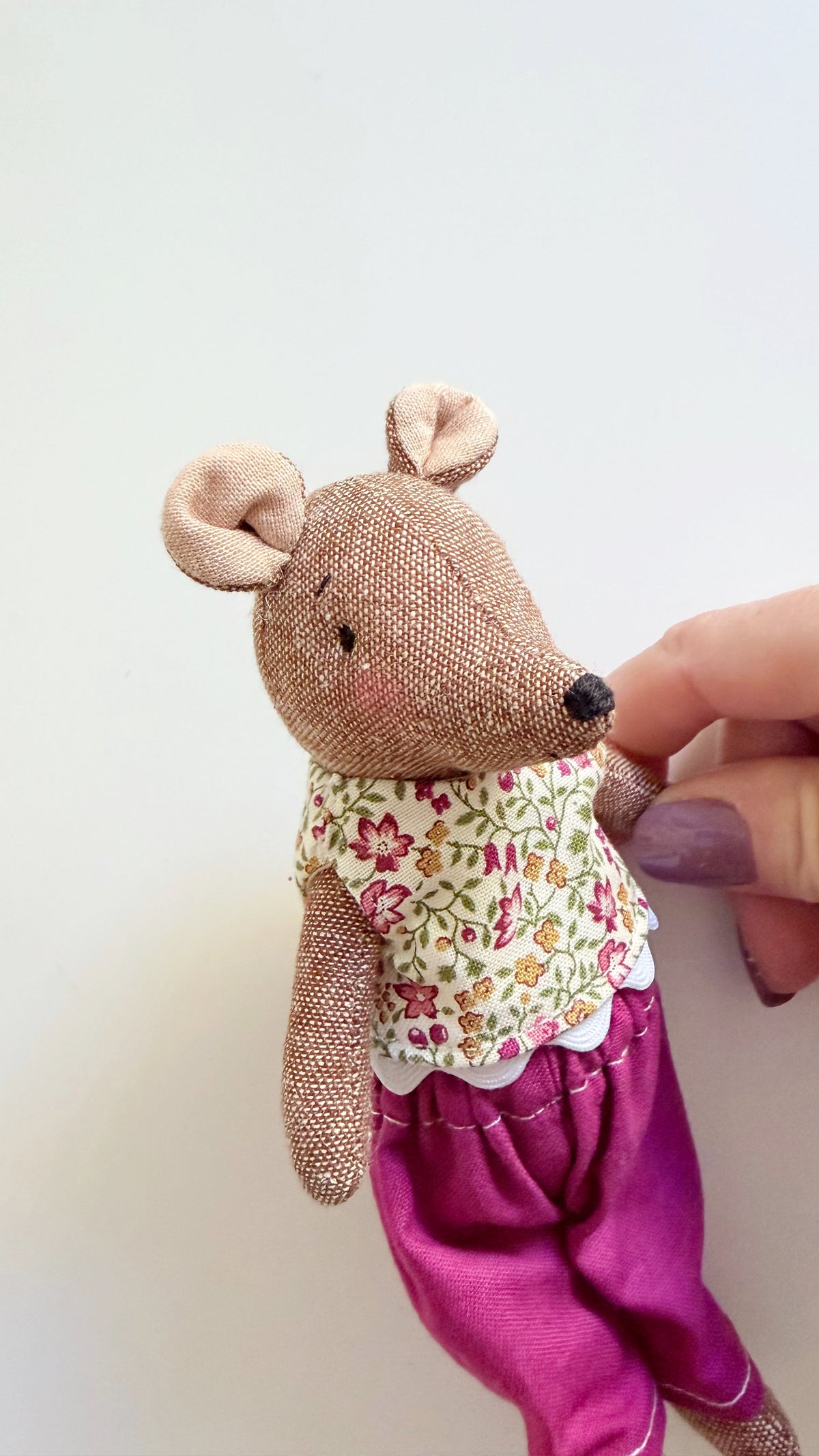 Mini Mouse Doll, Mouse Doll, Dollhouse Doll