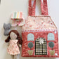 Travel Dollhouse, Portable Doll House, Fabric Dollhouse, Quiet Book