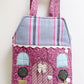 Travel Dollhouse, Pink Fabric Dollhouse