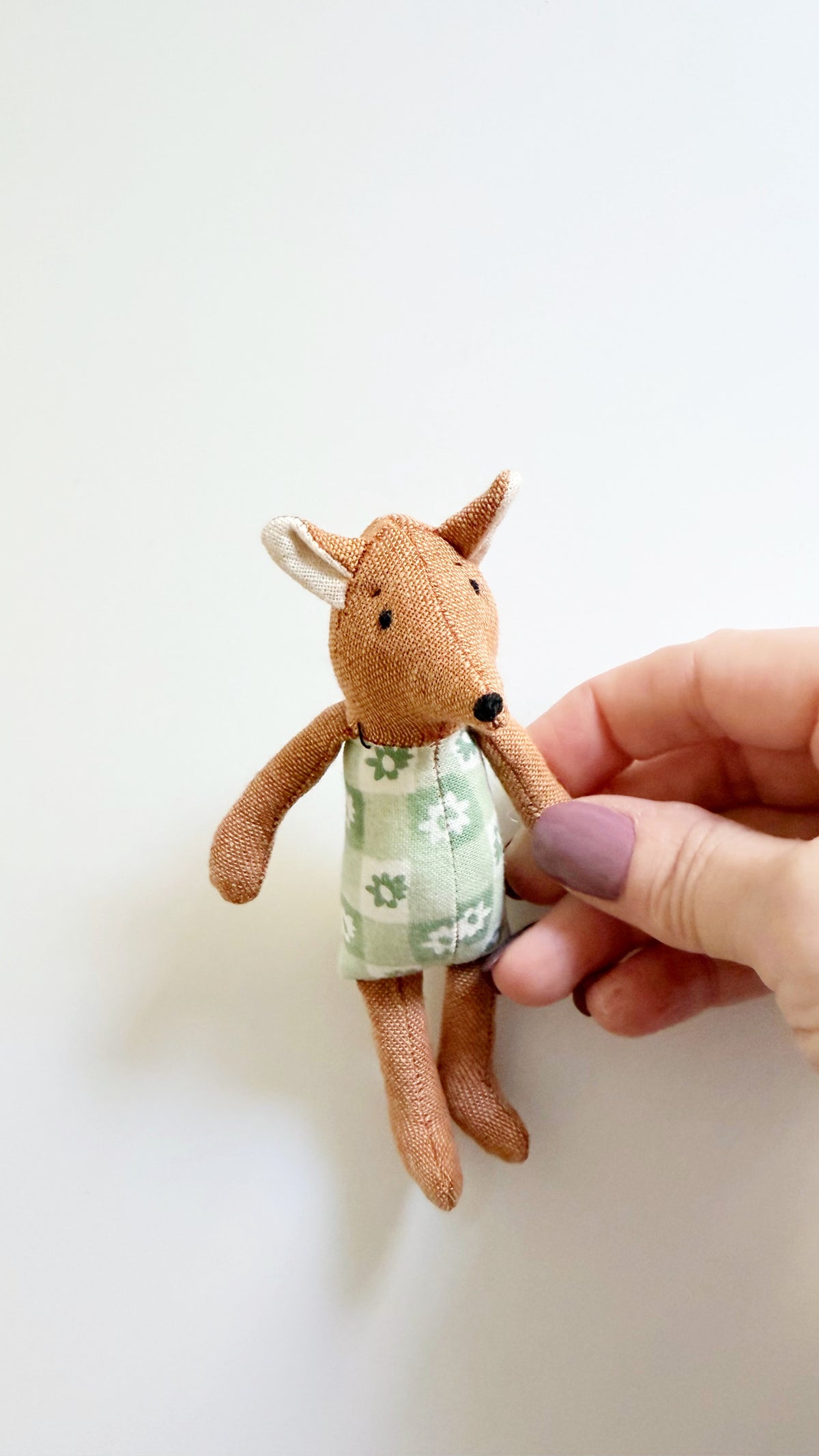 Sister Fox, Fox Doll, Mini Doll,Dollhouse Doll, Dollhouse Fox