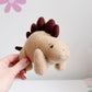 Stegosaurus Plushie, Taupe Stegosaurus