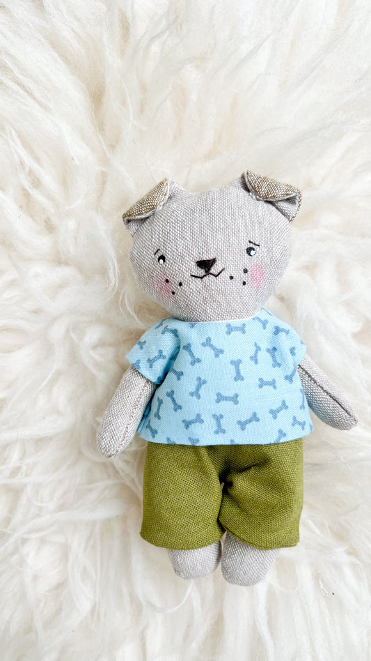Mini Dog Doll, Dog Doll, Dollhouse Doll