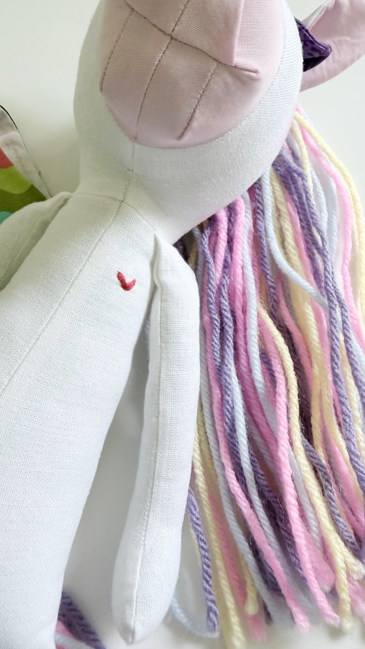 Unicorn Doll, Unicorn Fabric Doll, Textile Unicorn