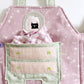 Travel Dollhouse, Pink/Green Fabric Dollhouse