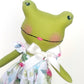 Frog doll, frog linen doll