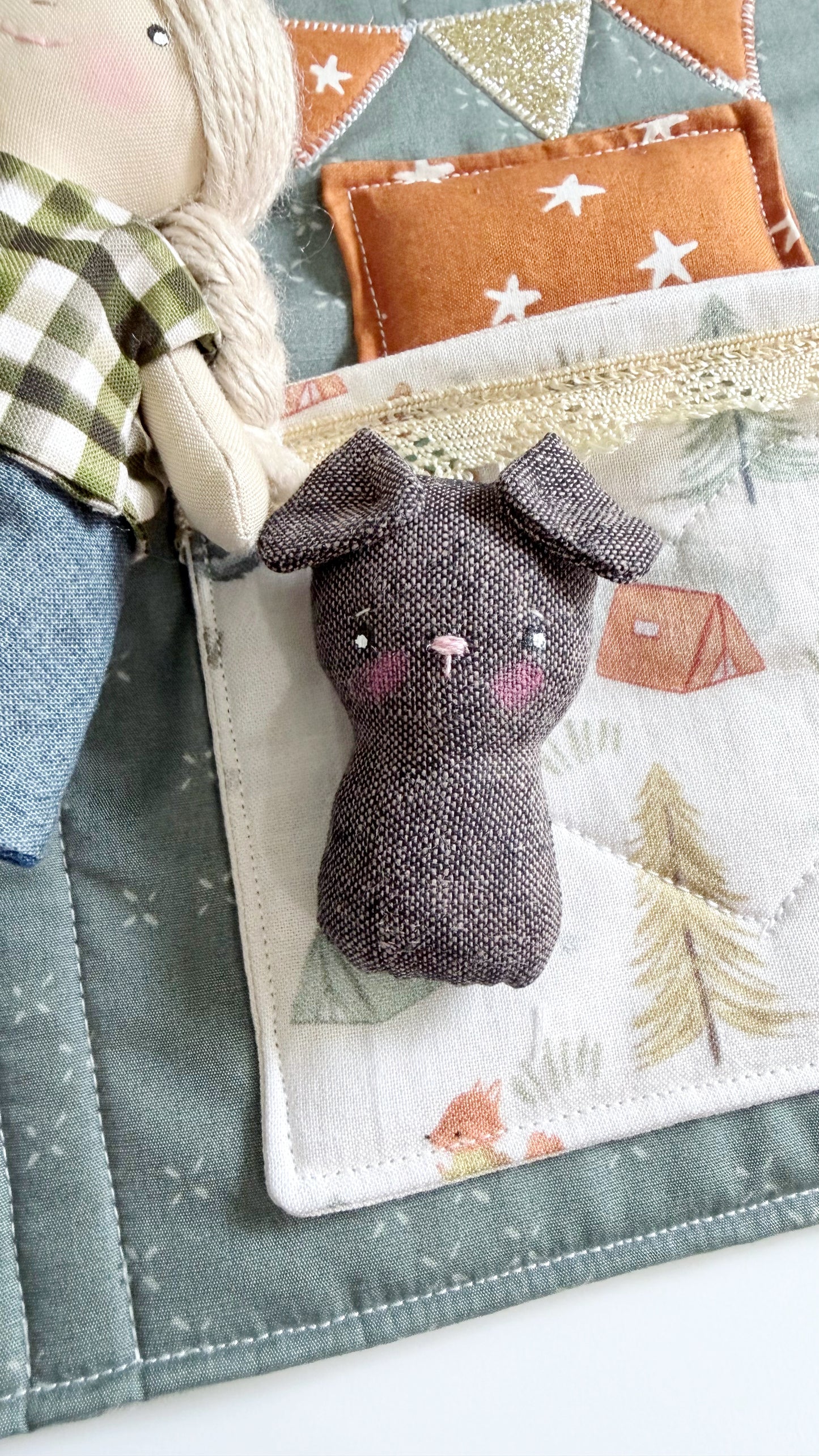 Travel Dollhouse, Camping Fabric Dollhouse