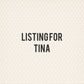 Listing for Tina