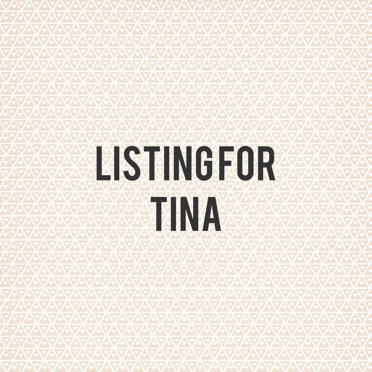 Listing for Tina