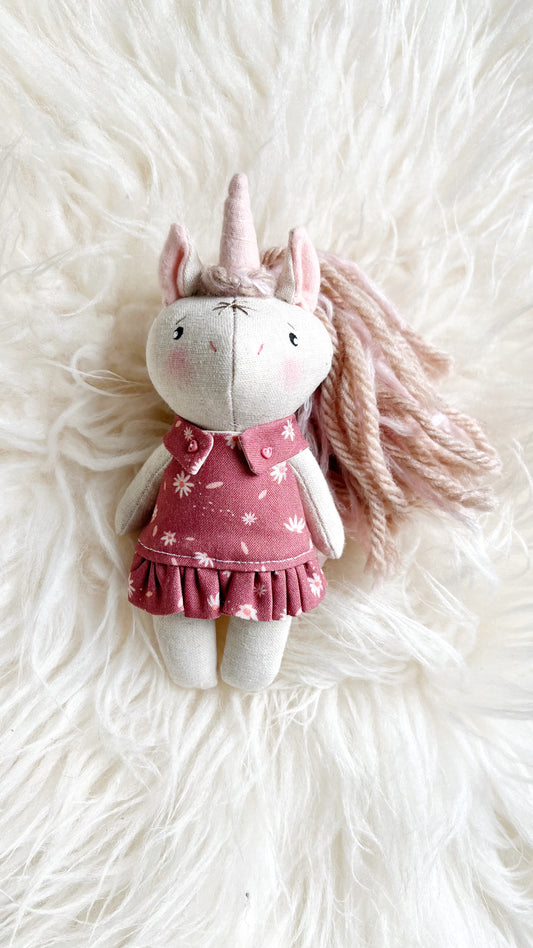 Mini Unicorn, Mini Doll, Unicorn Doll, Dollhouse Doll