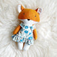 Mini Fox, Mini Doll, Fox Doll, Dollhouse Doll