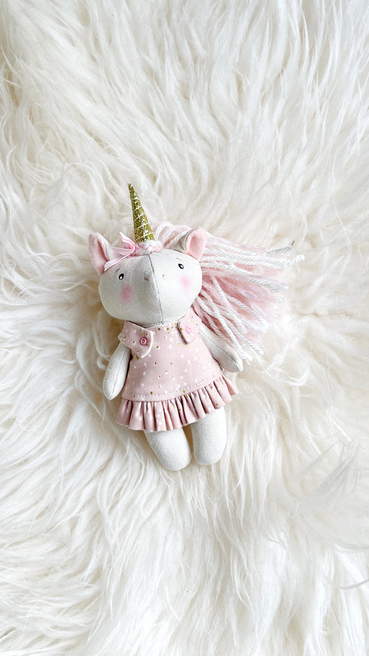 Mini Unicorn Doll, Unicorn Doll, Dollhouse Doll