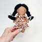 Mini Girl Doll, Girl Doll, Black Hair Doll, Dollhouse Doll
