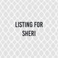 Listing for Sheri