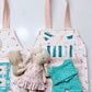Travel Dollhouse, Pink/Green Fabric Dollhouse