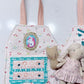Travel Dollhouse, Pink/Green Fabric Dollhouse