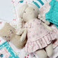 Travel Dollhouse, Pink/Green Fabric Dollhouse