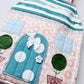 Travel Dollhouse, Pink/Green Fabric Dollhouse