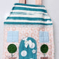 Travel Dollhouse, Pink/Green Fabric Dollhouse