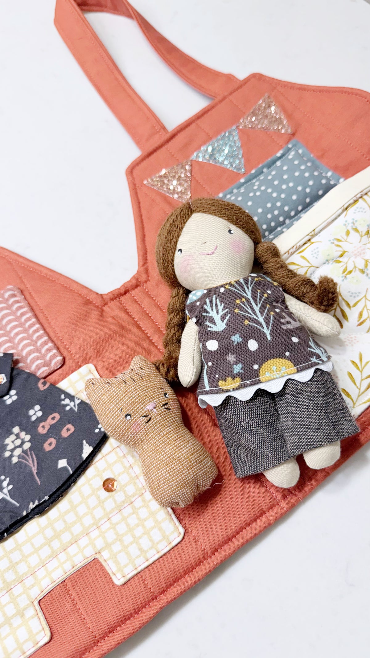 Travel Dollhouse, Fabric Dollhouse, Quiet Book