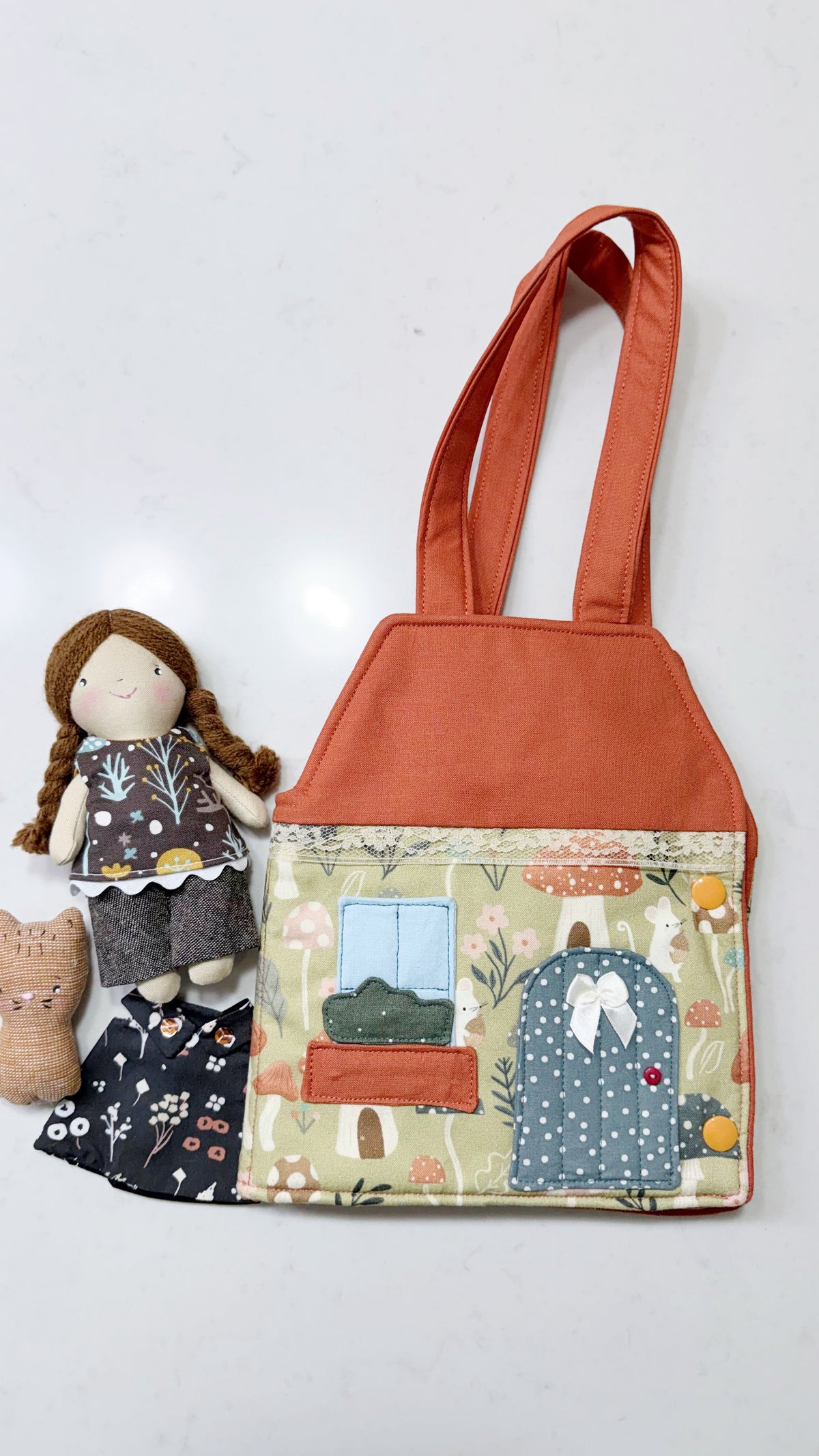 Travel Dollhouse, Fabric Dollhouse, Quiet Book