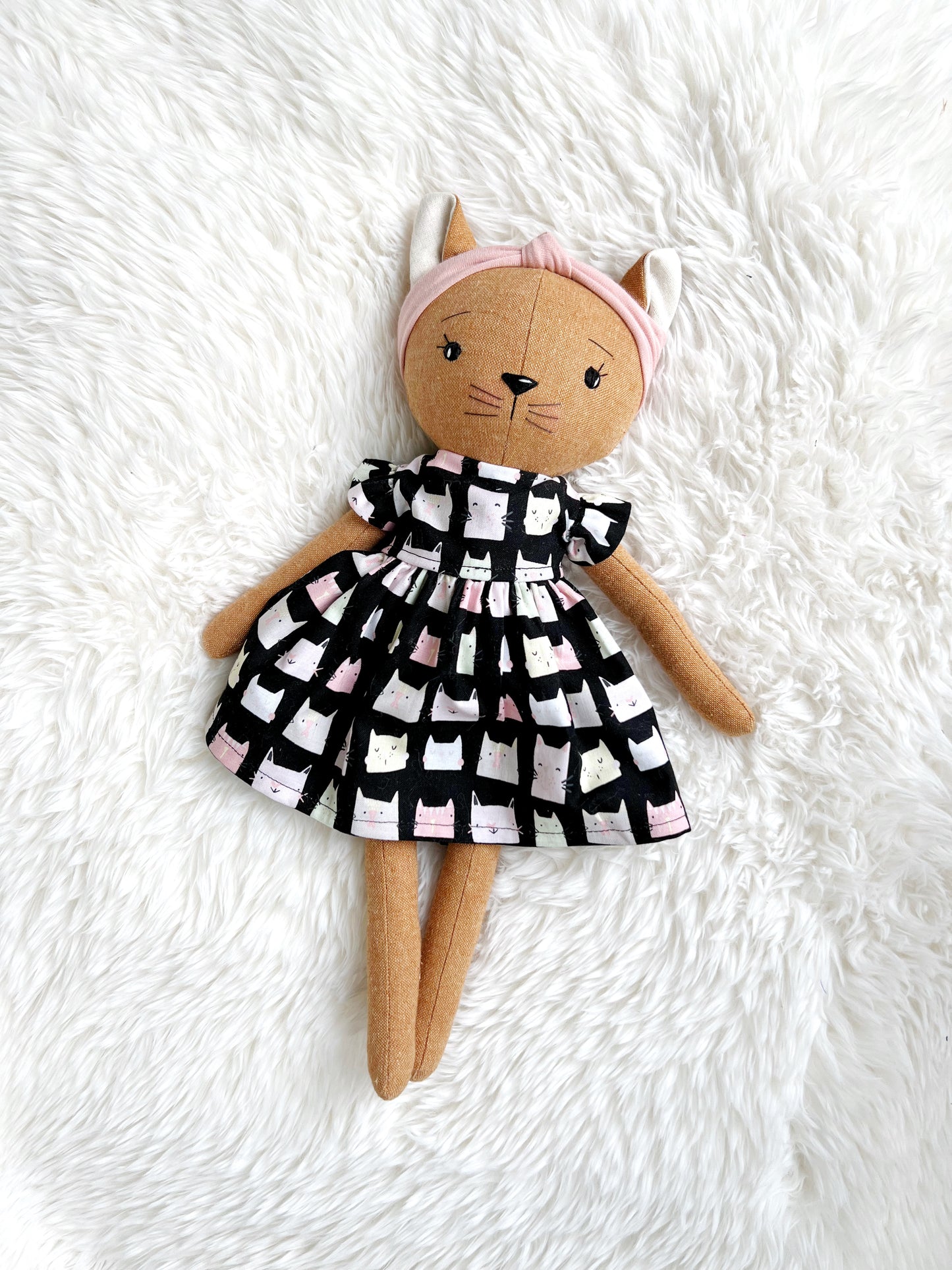 cat doll, cloth cat
