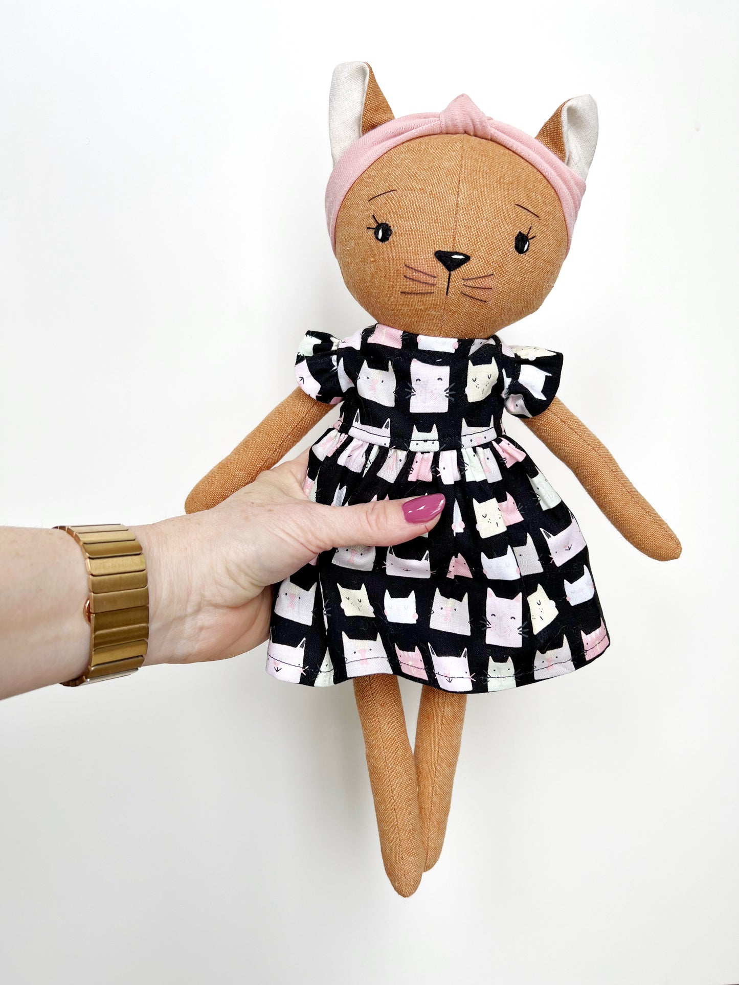 cat doll, cloth cat