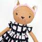 cat doll, cloth cat